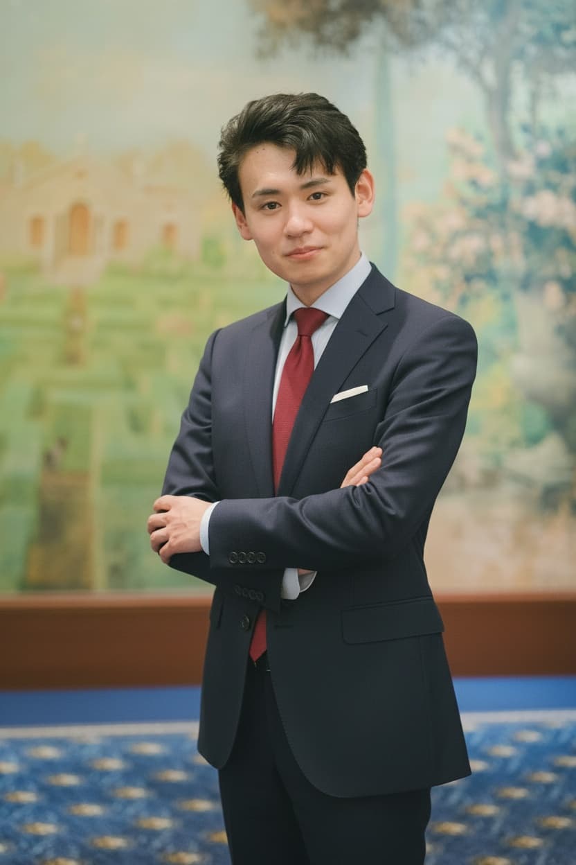 代表 福岡徳剛のポートレート