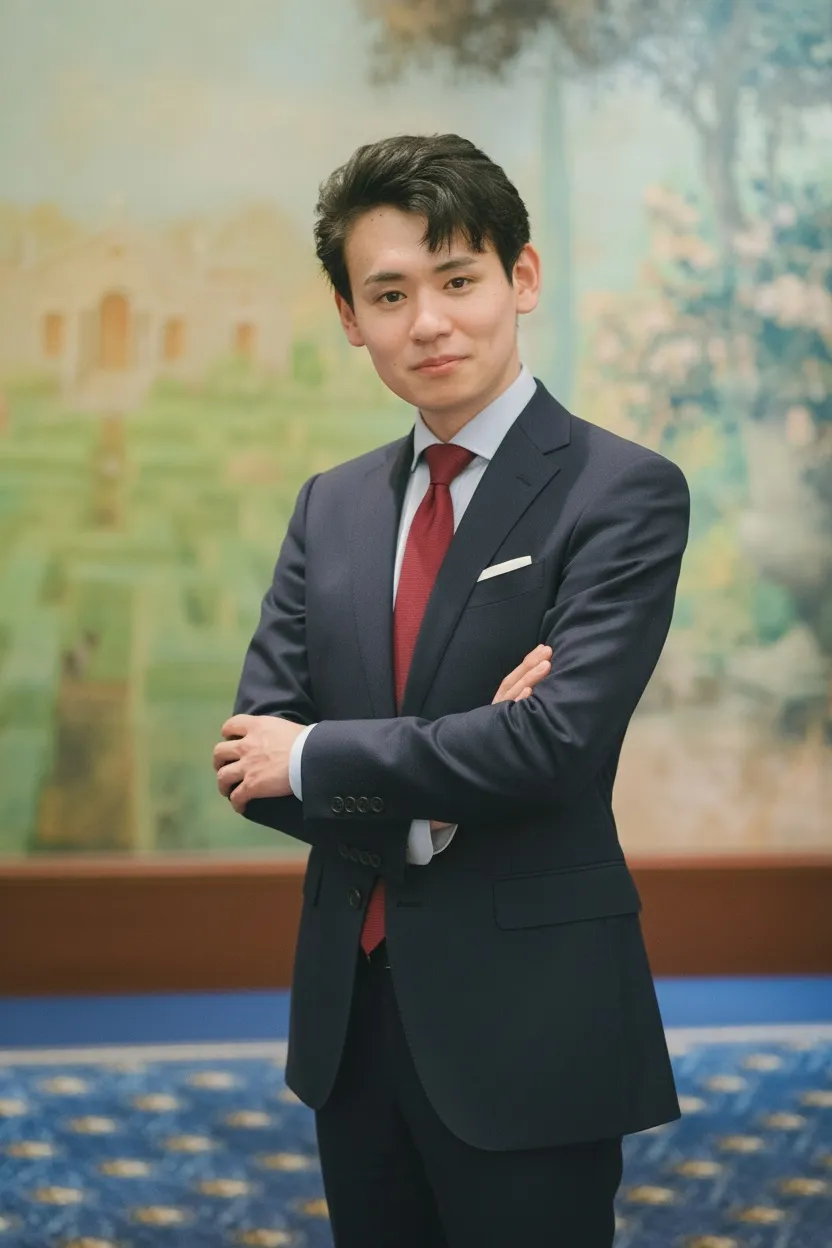 代表 福岡徳剛のポートレート